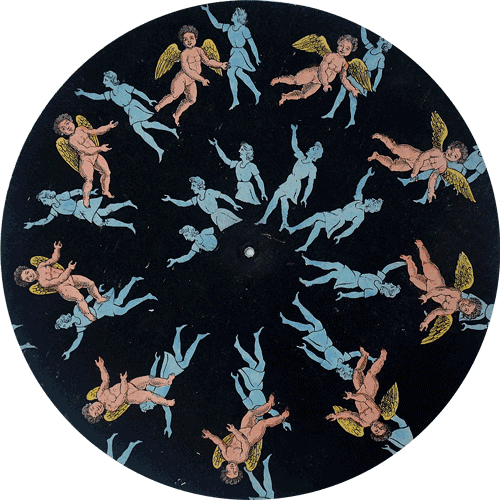 Phenakistoscope spinning animation example — mandala spin