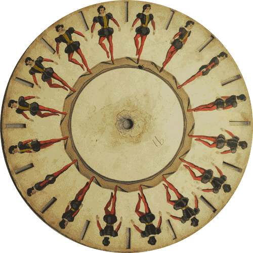 Phenakistoscope animation example — symmetrical rotation