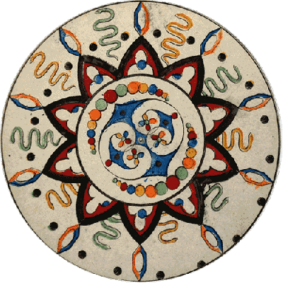 Phenakistoscope template example 8, optical illusion spin animation